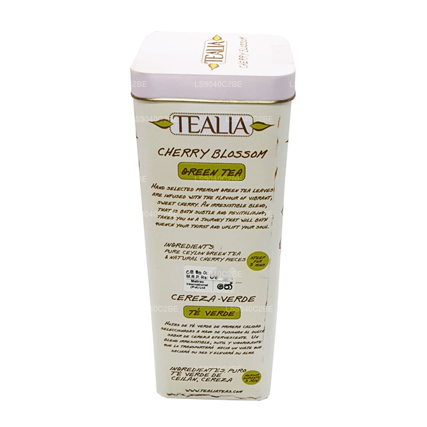 Tealia Cherry Blossom Grøn te Løst Blad (100 g)