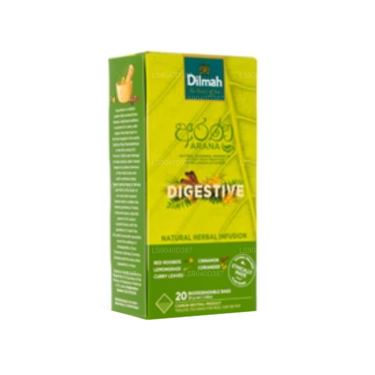 Dilmah Arana Digestive Red Rooibos naturlig urteinfusion (20 tagless teposer)