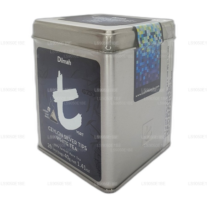 Dilmah T-serie VSRT Ceylon Silver Tips Hvid te Tin Caddy (40g) Løst blad