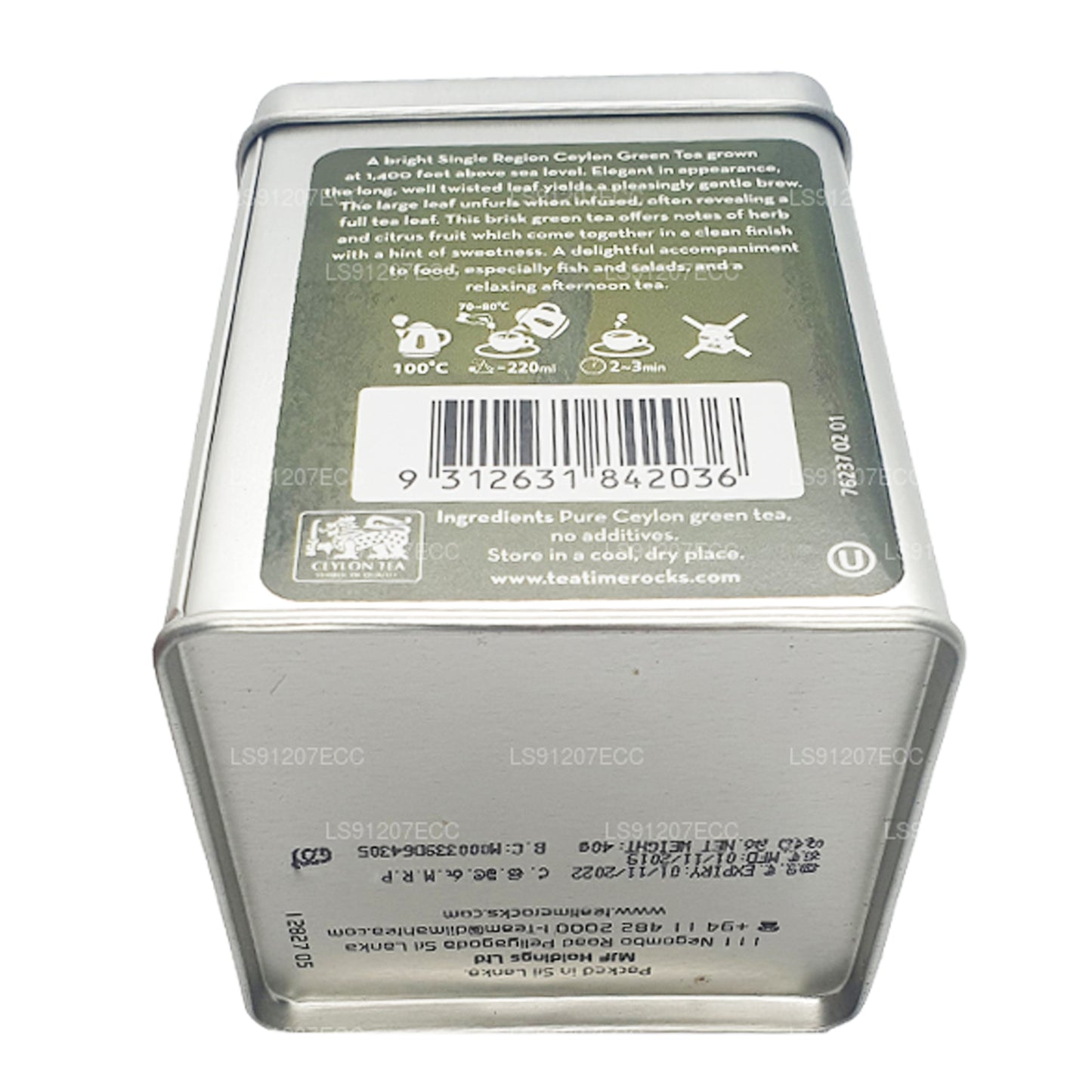 Dilmah T-serie Ceylon Young Hyson grøn te (40g) 20 teposer