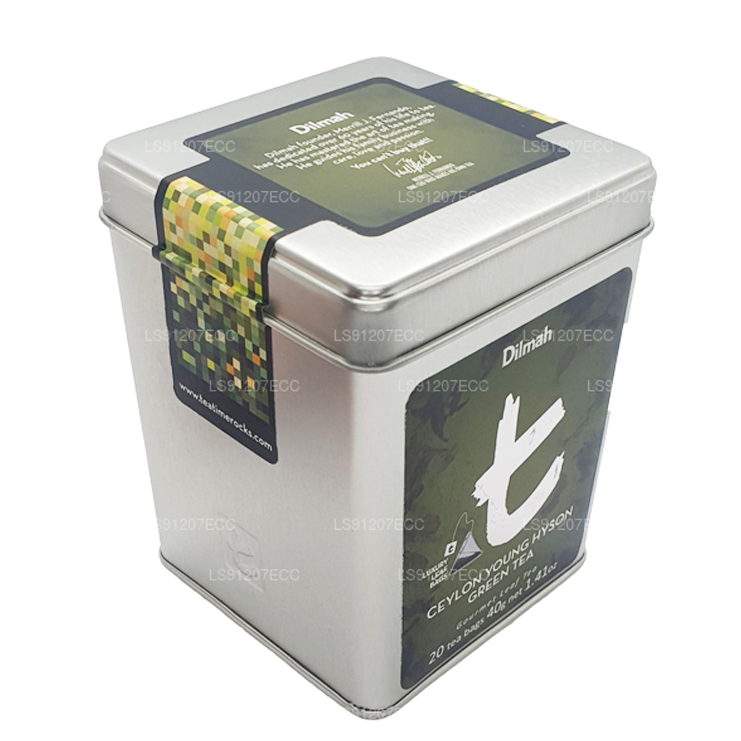 Dilmah T-serie Ceylon Young Hyson grøn te (40g) 20 teposer