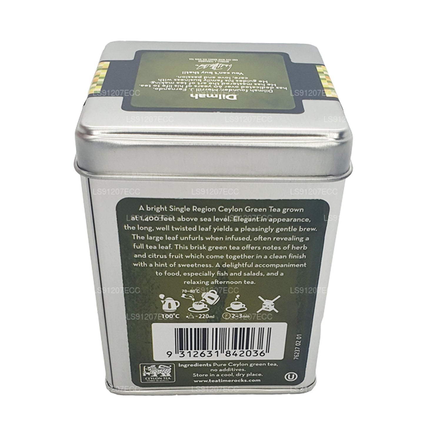 Dilmah T-serie Ceylon Young Hyson grøn te (40g) 20 teposer