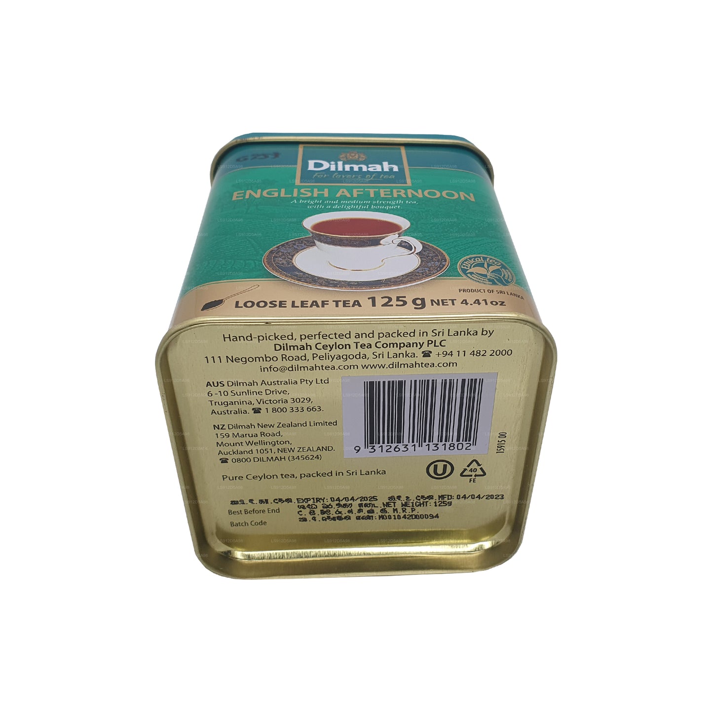 Dilmah Engelsk Eftermiddag Loose Leaf Te (125g)