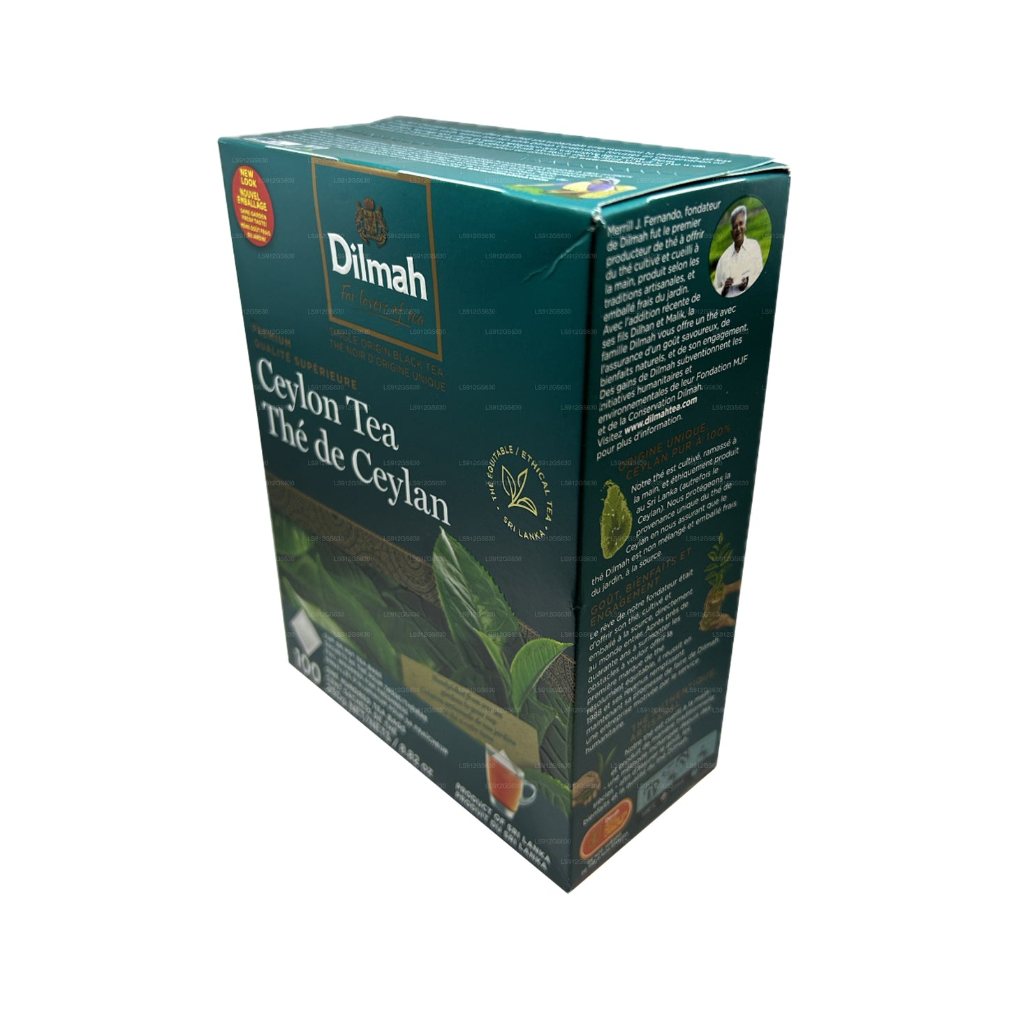 Dilmah Premium Ceylon te (250 g) 100 tagless teposer