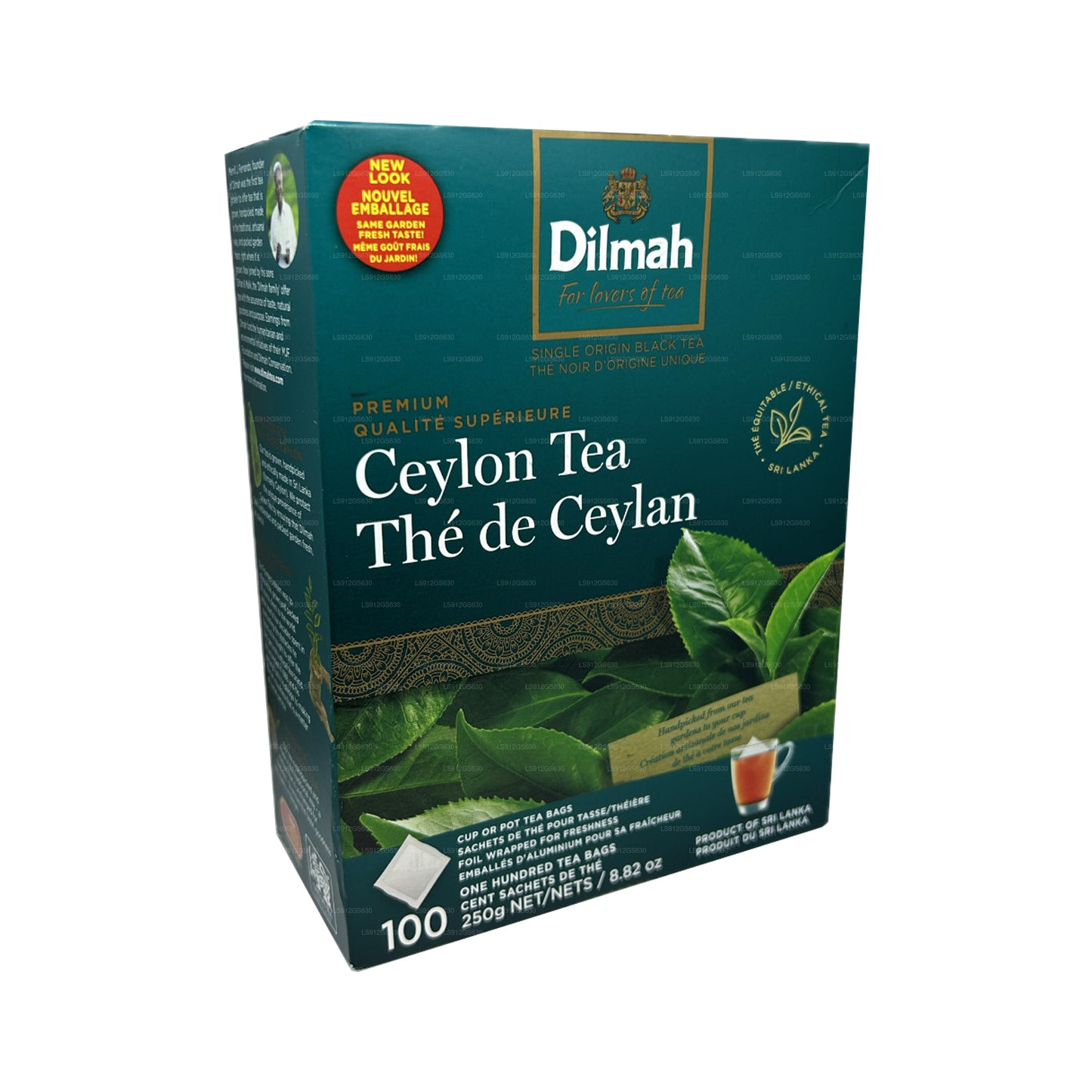 Dilmah Premium Ceylon te (250 g) 100 tagless teposer