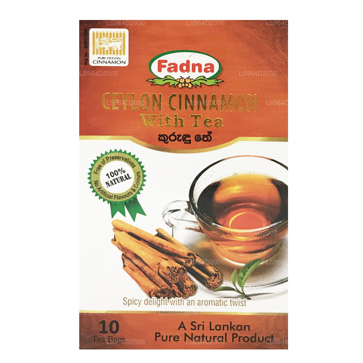 Fadna Ceylon kanel urtete (20g) 10 teposer