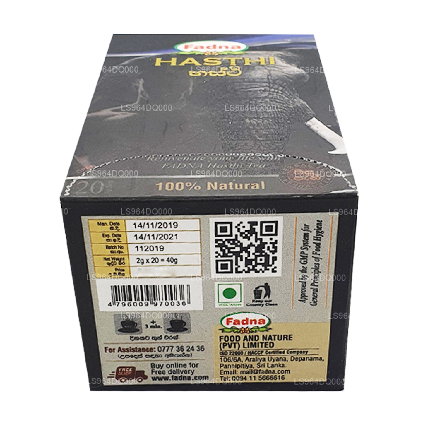 Fadna Hasthi Urtete (40g) 20 Teposer