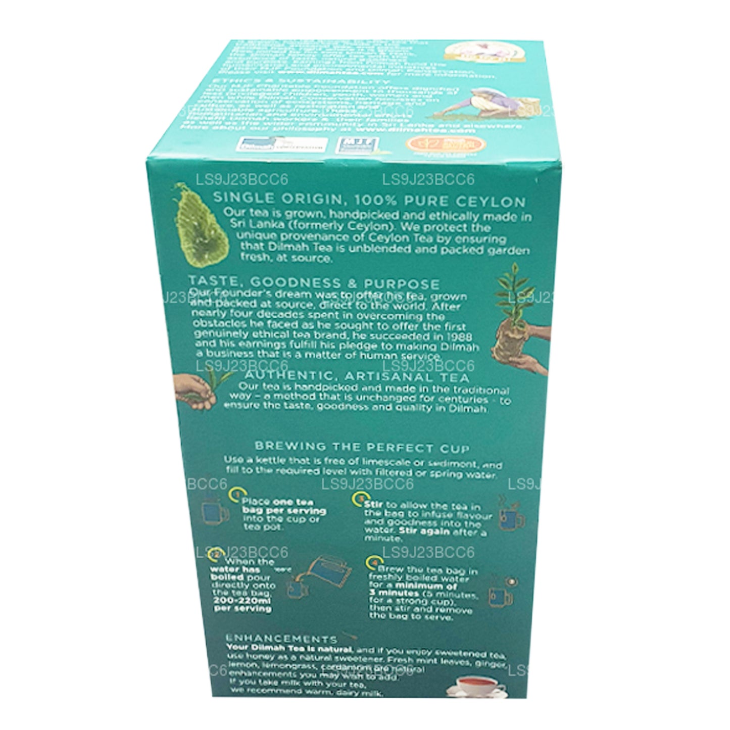 Dilmah engelsk eftermiddagste, 50 teposer (100 g)