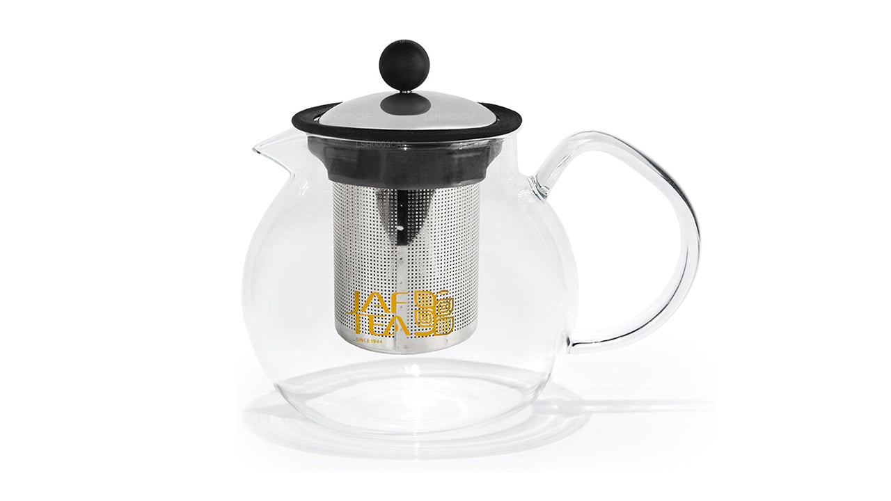 Jaf Tea Glass Tepotte med infuser i rustfrit stål