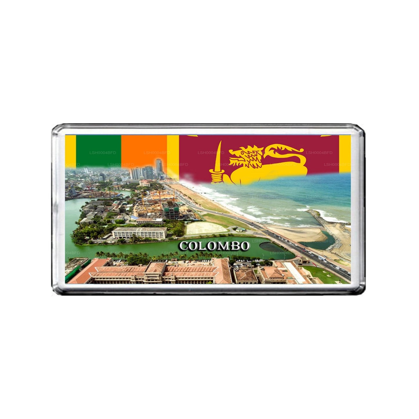 Colombo City Køleskabsmagnet