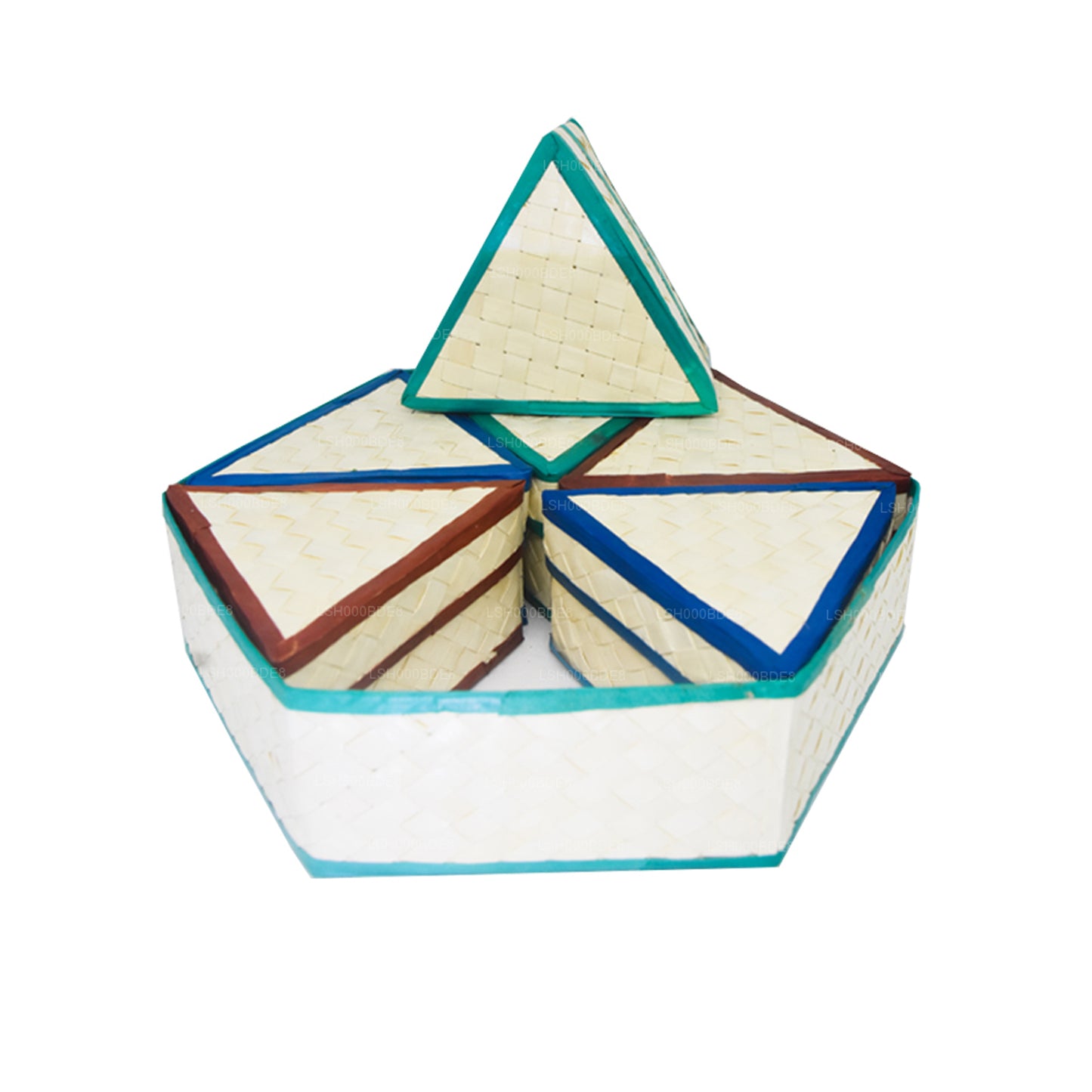 Lakpura Palmyrah Leaf gaveæske (Design D)