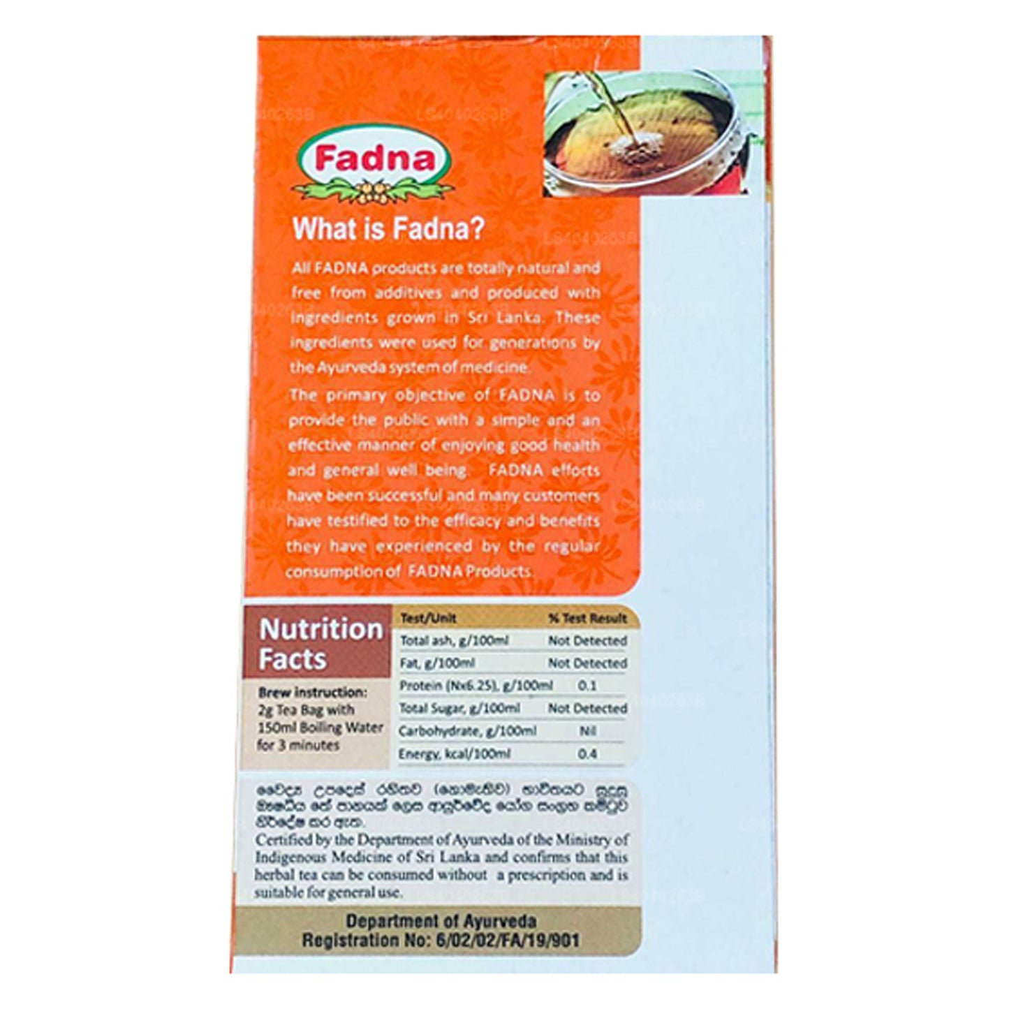 Fadna fennikel te (40g) 20 teposer