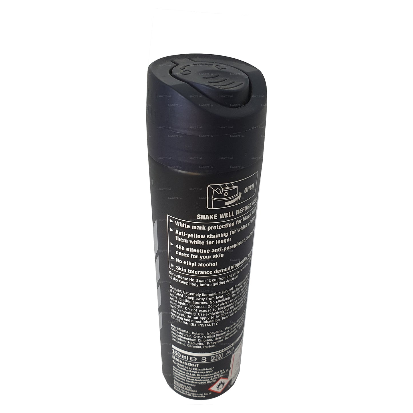 Nivea Invisible Sort og hvid Deo Spray Mænd (250ml)