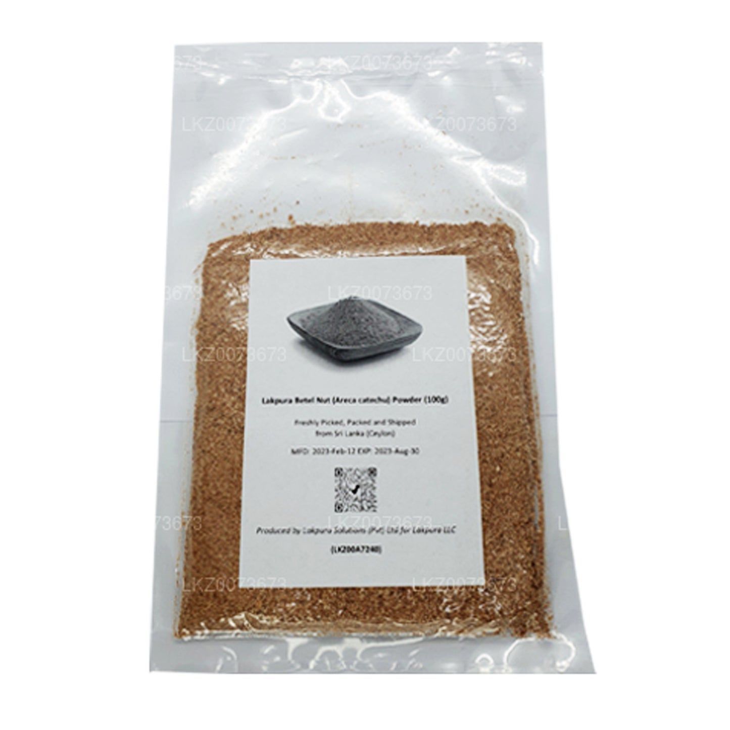 Lakpura Betel Nut (Areca catechu) Pulver