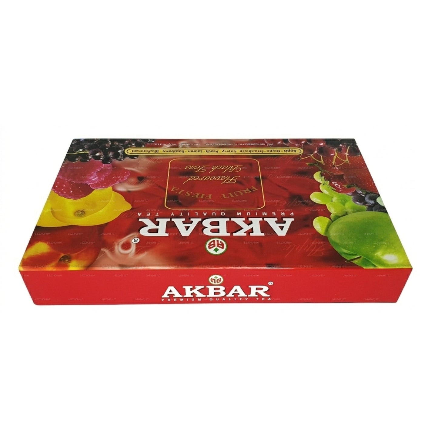 Akbar Fruit Fiesta Sort Te gaveæske med smag 80 teposer (160g)