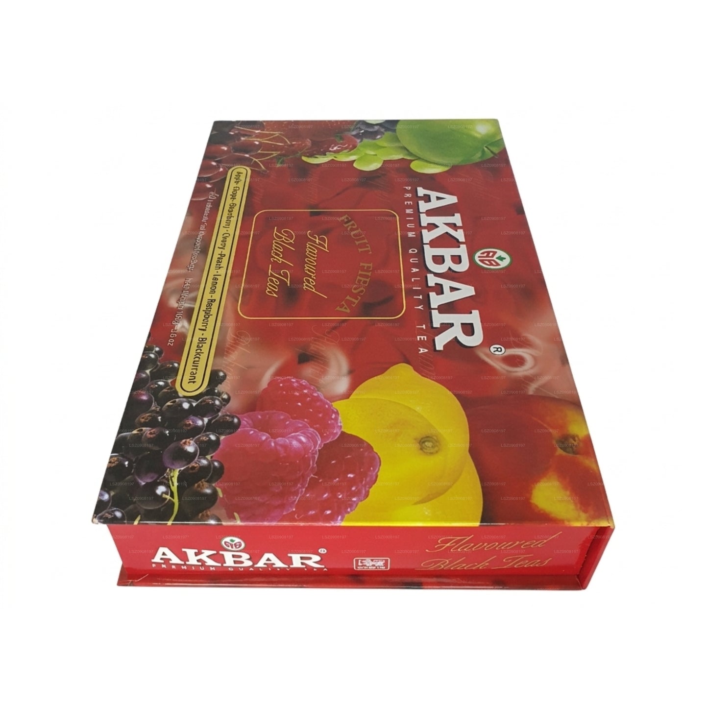 Akbar Fruit Fiesta Sort Te gaveæske med smag 80 teposer (160g)