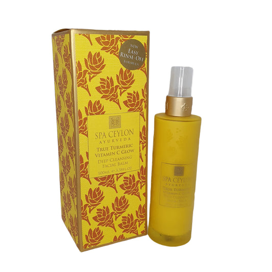 Spa Ceylon True Gurkemeje - Vitamin C Glow - Dyb rensende ansigtsbalsam (100 ml)