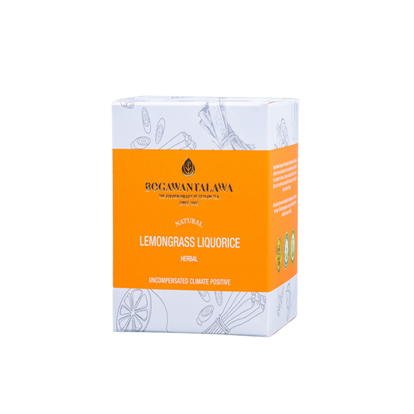 Bogawantalawa Citrongræs Lakrids Te (40g) 20 Teposer