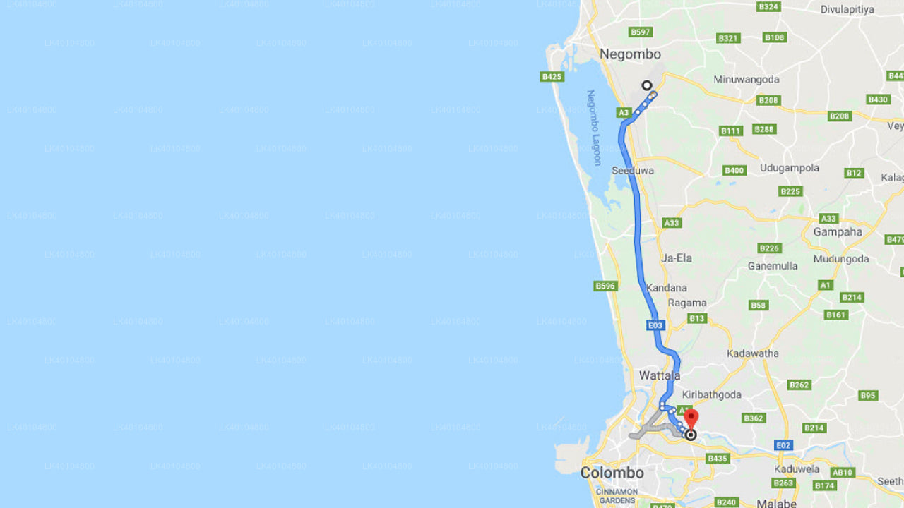 Colombo (CMB) Lufthavn til Kelaniya By Privat Transfer