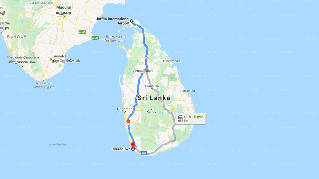 Colombo (CMB) Lufthavn til Hendala Privat Transport