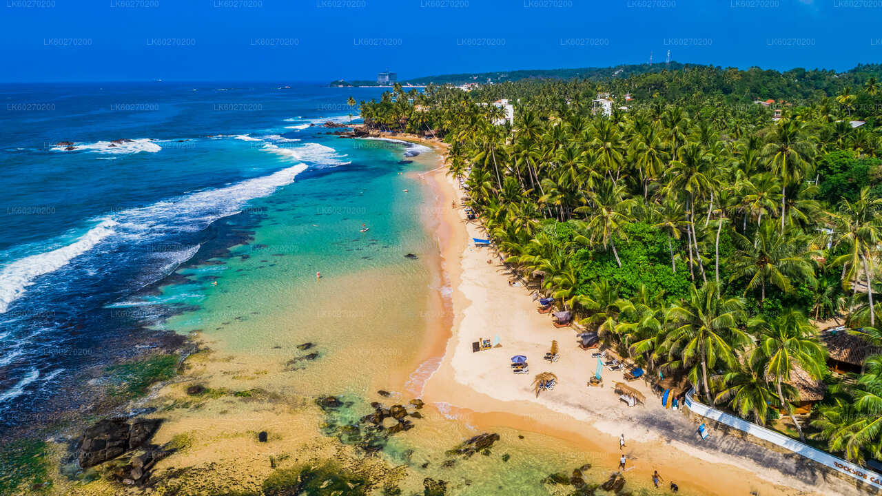 Højdepunkter på den sydlige kyst fra Dikwella