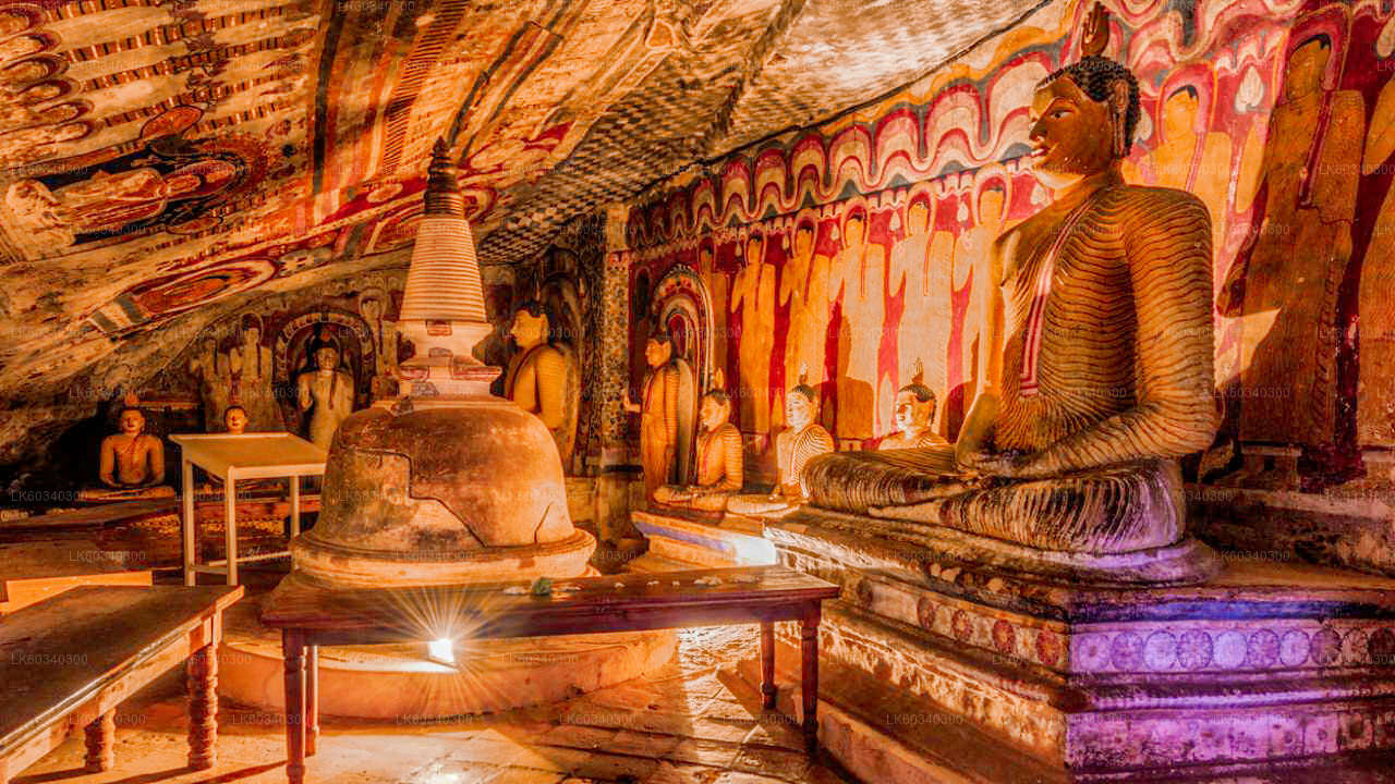 Sigiriya Rock og Dambulla fra Panadura
