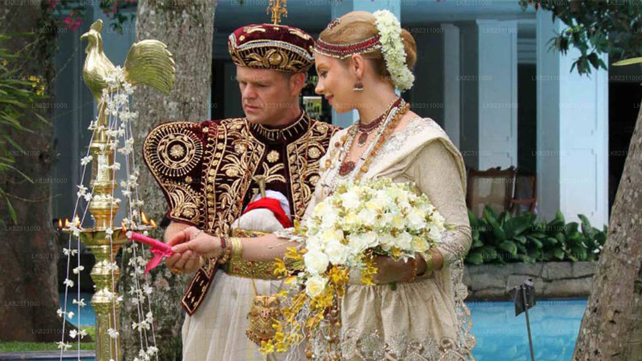 Traditionel destinationsbryllup