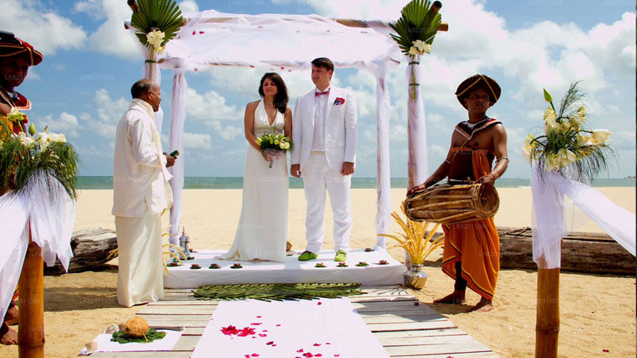 Traditionel destinationsbryllup