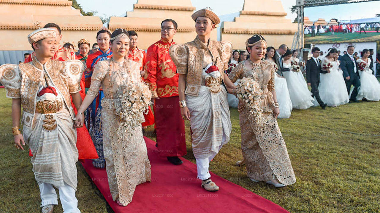 Traditionel destinationsbryllup