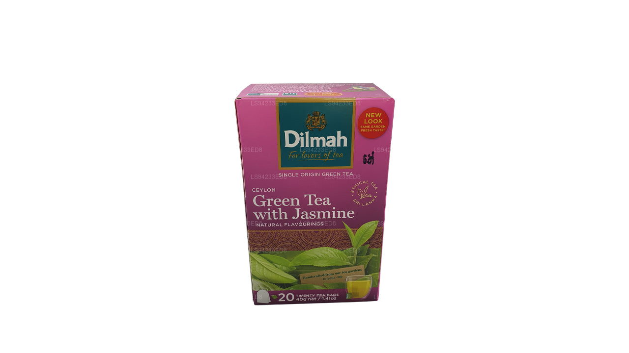 Dilmah Ceylon grøn te med jasmin (40g) 20 teposer