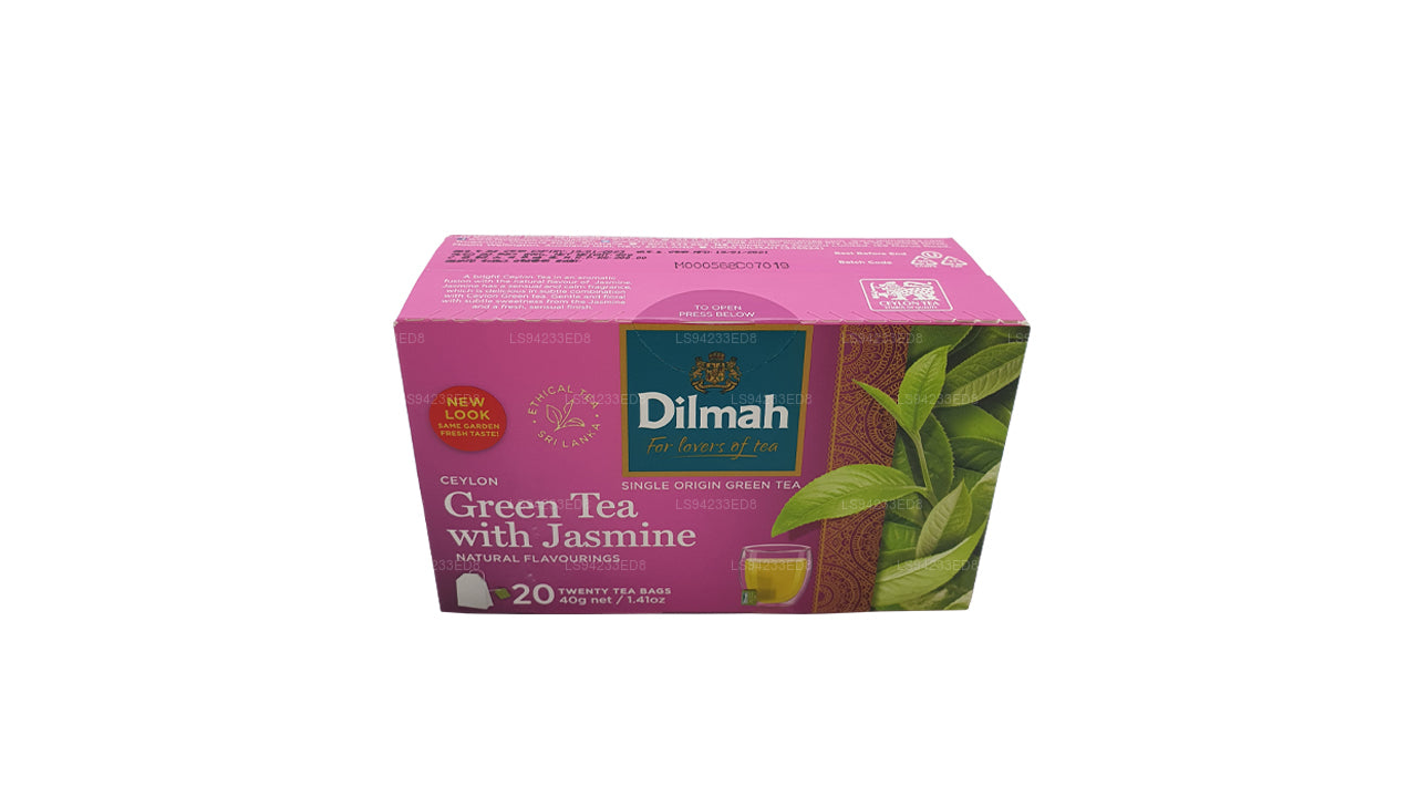 Dilmah Ceylon grøn te med jasmin (40g) 20 teposer