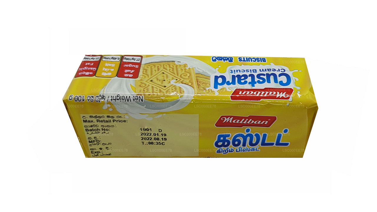 Maliban Custard Creme Sandwich Biscuit (100 g)