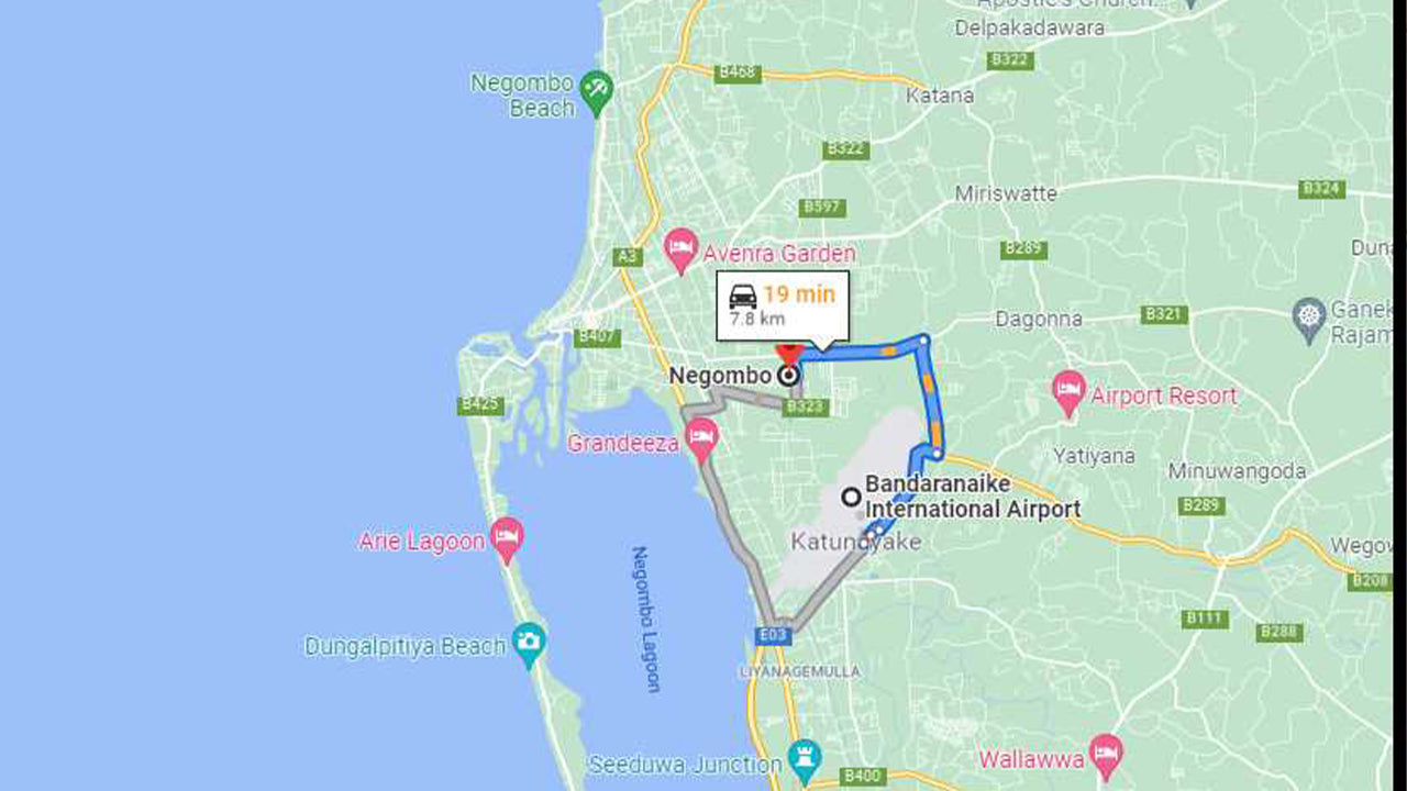Negombo by til Colombo (CMB) Lufthavn Privat Transport